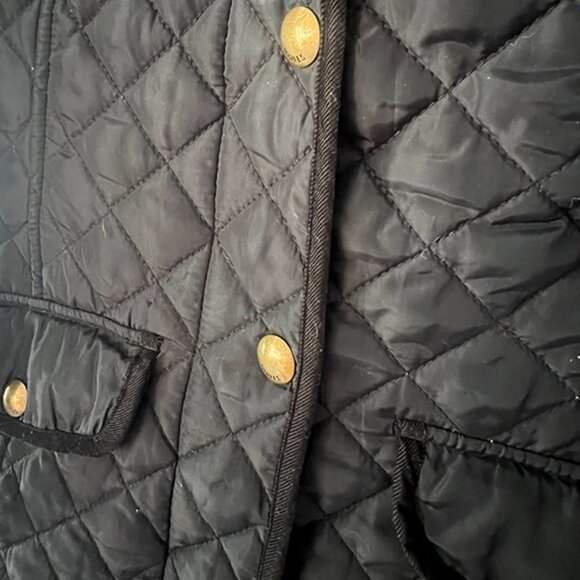 Joules Marcotte Quilted Jacket with Plaid Interior - Size 4 - Picture 5 of 11